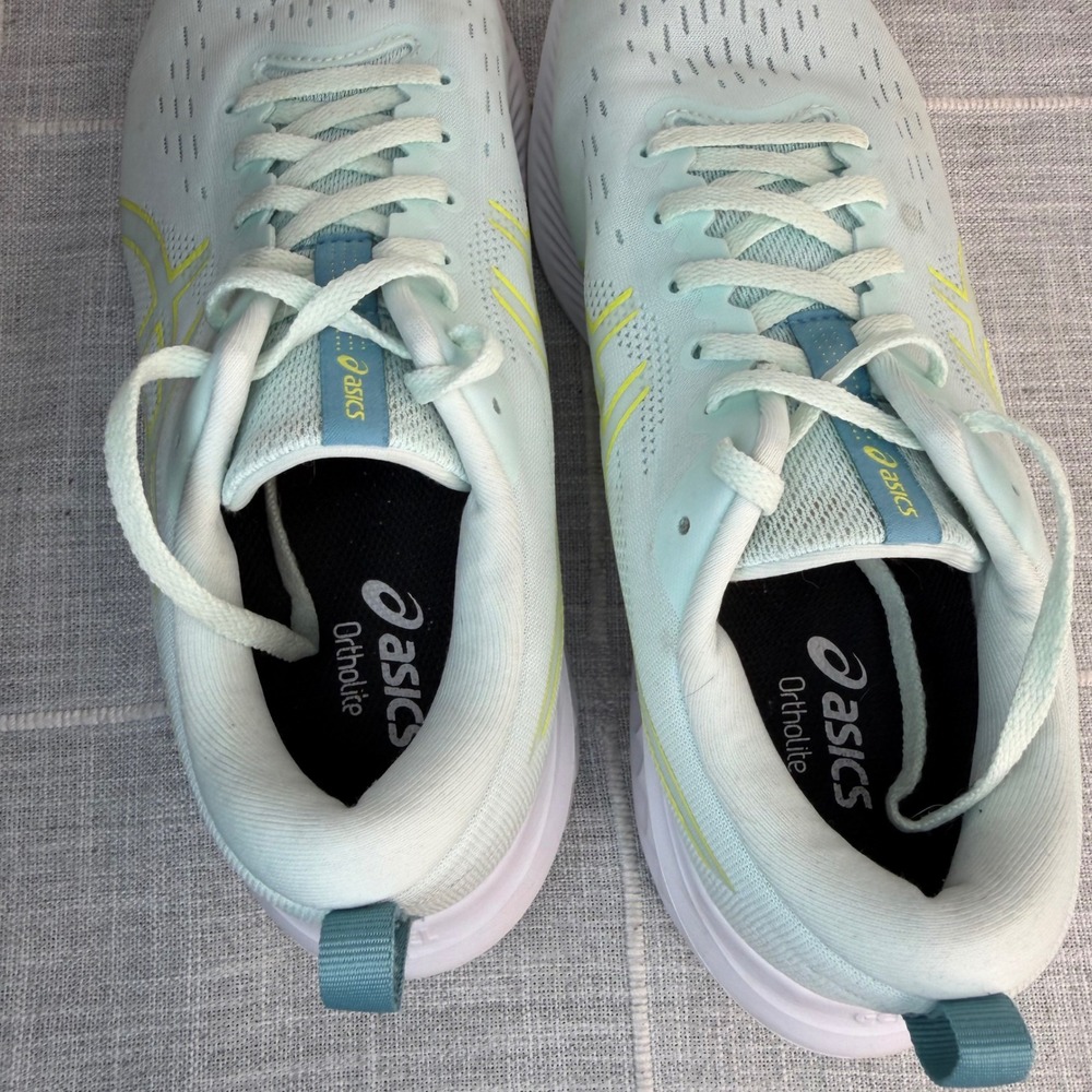 Asics Gel Excite 10 Womens 11 WIDE Blue Green Sneakers Running Shoes - Picture 13 of 14